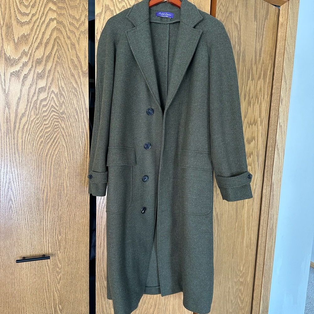 Ralph Lauren Purple Label Olive Green Women's Coat
